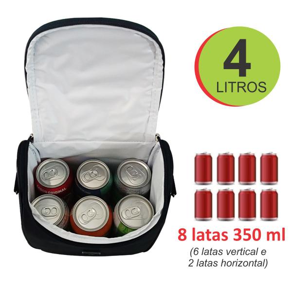 Imagem de Bolsa Térmica Marmita Fitness Lancheira Praia Bebida Shoulde Bag Diversas Cores + Gel Térmico