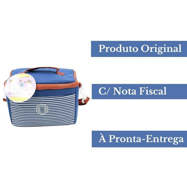 Imagem de Bolsa Térmica Marmita Fitness P/ Trabalho Academia Passeio Cerveja Bebida - Quente/Frio 6L - Clio