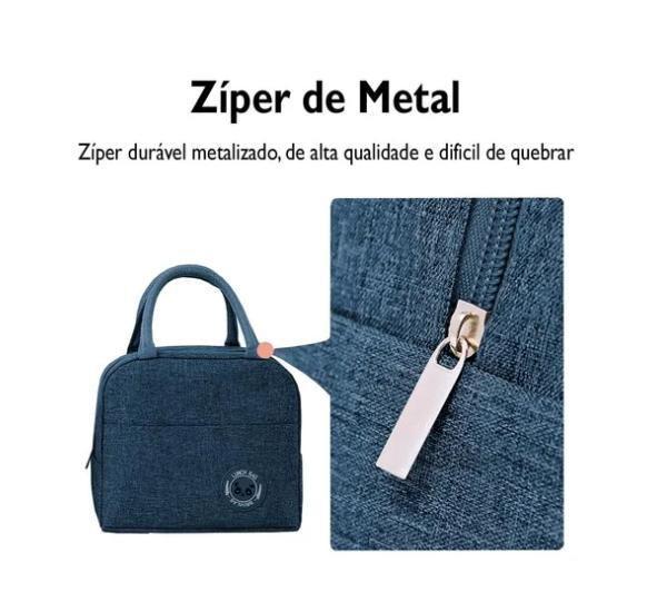 Imagem de Bolsa Térmica Marmita Lancheira Feminina Masculina Lunch Bag