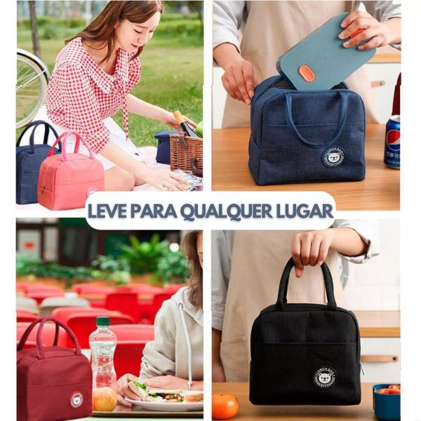 Imagem de Bolsa Térmica Marmita Lancheira Fitness Academia E Passeios