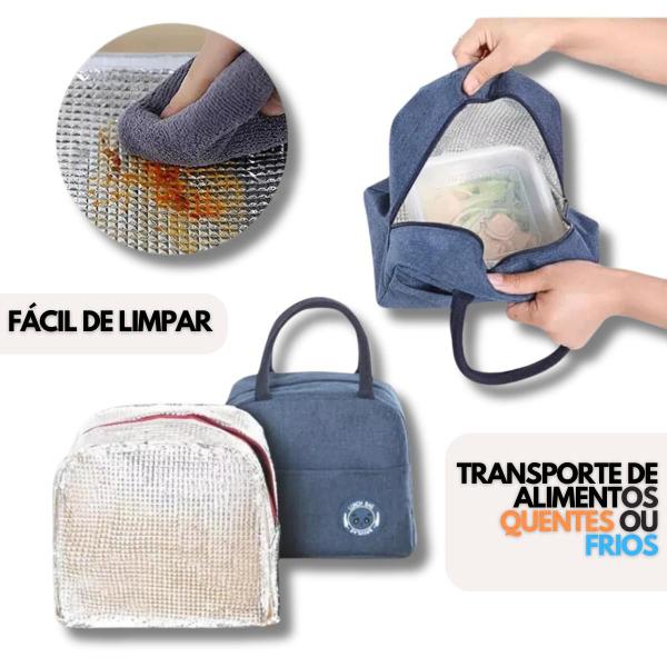 Imagem de Bolsa Térmica Marmita Lancheira Fitness Academia E Passeios