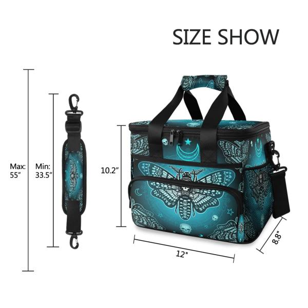 Imagem de Bolsa térmica MNSRUU Butterfly Skull Blue Isolated 15L