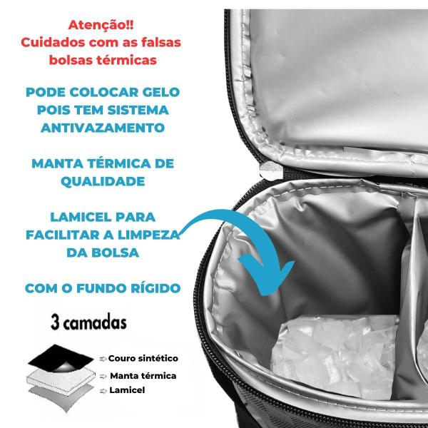 Imagem de Bolsa Térmica Para Bebidas Suporta 8kg Wine Bag Porta 4 Garrafas ou Taças De Vinho e Saca Rolha Confraternização Presente Pai Ano Novo Natal