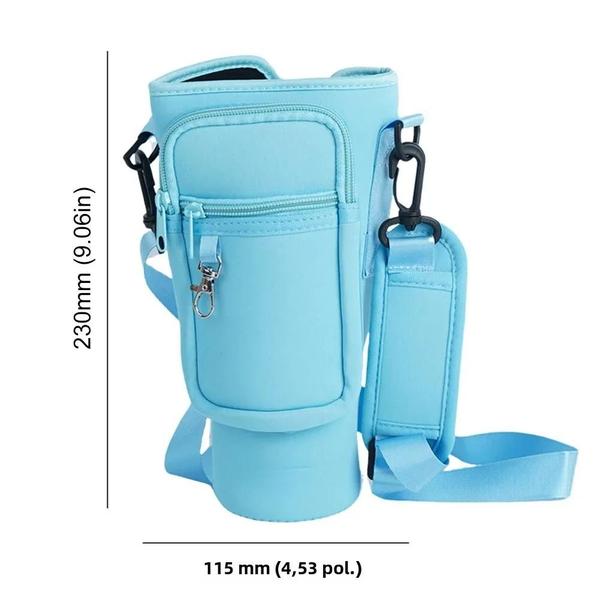 Imagem de Bolsa Térmica para Garrafa de Água 40oz - Neoprene com Alça Ajustável