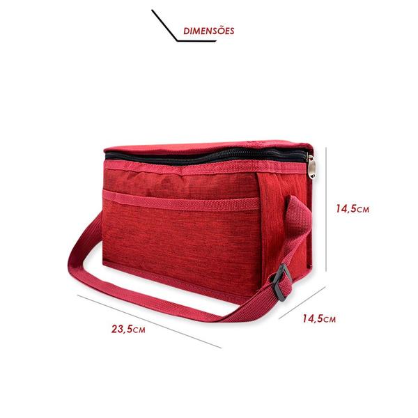 Bolsa Térmica para Lanche Bebida Porta Marmita Viagem - ÚNICA Imagem de Bolsa Térmica para Lanche Bebida Porta Marmita Viagem