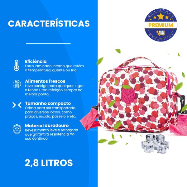 Bolsa Térmica Pequena Marmita Lancheira 2,8L Alça De Ombro - Hxt Imagem de Bolsa Térmica Pequena Marmita Lancheira 2,8L Alça De Ombro