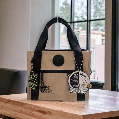Bolsa Snoopy Malinha Esportiva Casual Tactel Feminina SP2848
