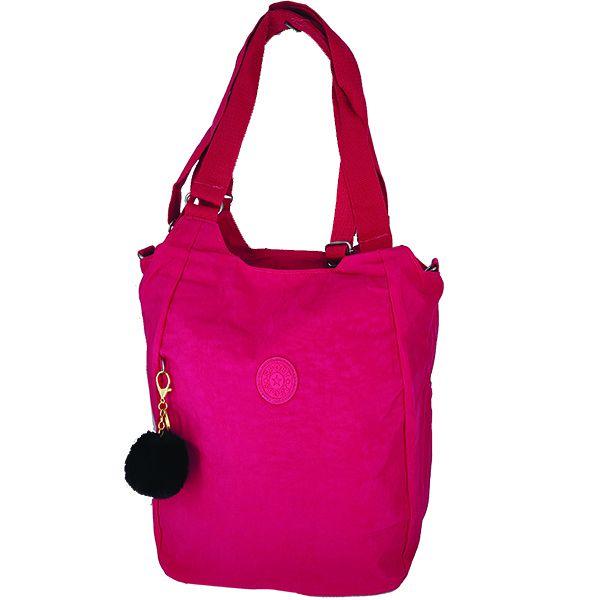 Bolsa Tote Escolar Transversal Notebook Casual 2 Alças + Pompom 9323 - Mana Om By Ello Imagem de Bolsa Tote Escolar Transversal Notebook Casual 2 Alças + Pompom 9323