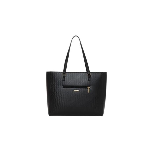 Imagem de Bolsa Tote Feminina Rafitthy Trama Preto