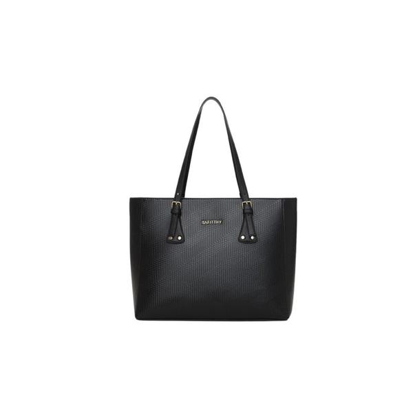 Imagem de Bolsa Tote Feminina Rafitthy Trama Preto