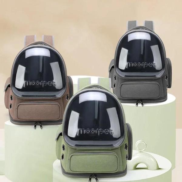 Bolsa Transportadora Transparente e Respirável para Pets - Ideal para Gatos e Cães Pequenos Imagem de Bolsa Transportadora Transparente e Respirável para Pets - Ideal para Gatos e Cães Pequenos