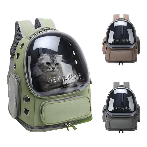 Bolsa Transportadora Transparente e Respirável para Pets - Ideal para Gatos e Cães Pequenos Imagem de Bolsa Transportadora Transparente e Respirável para Pets - Ideal para Gatos e Cães Pequenos