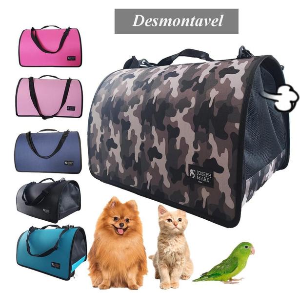 Imagem de Bolsa Transporte Pet Grande Container Preto 8kg