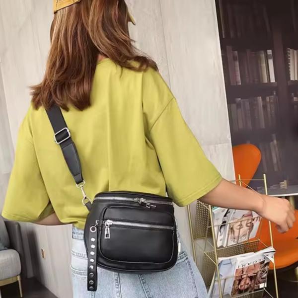 Imagem de Bolsa Transversal Feminina Espaçosa Menina Moda Tendencia