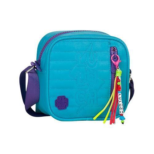 Imagem de Bolsa Transversal Luluca Pequena Original Nylon Mini Bag Azul Semax - LU2735AZ