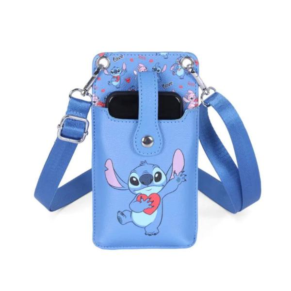 Imagem de Bolsa Transversal Shoulder Bag Azul Stitch Disney Luxcel