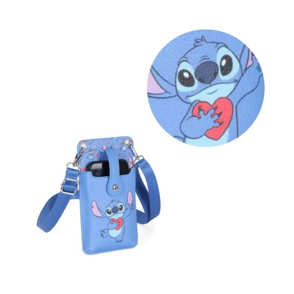 Imagem de Bolsa Transversal Shoulder Bag Azul Stitch Disney Luxcel