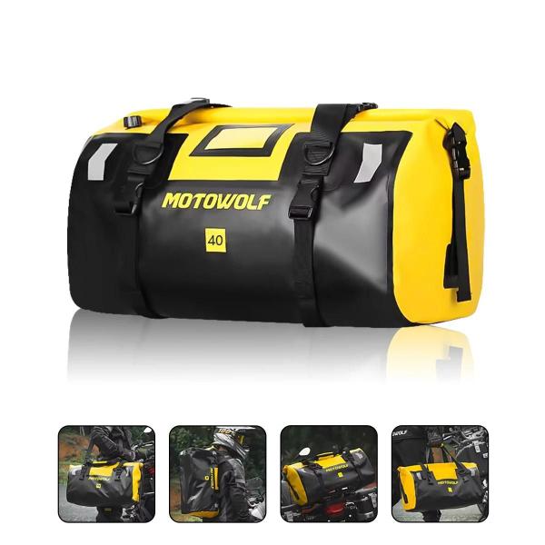 Imagem de Bolsa Traseira Universal para Motocicleta - 66L à Prova D'Água