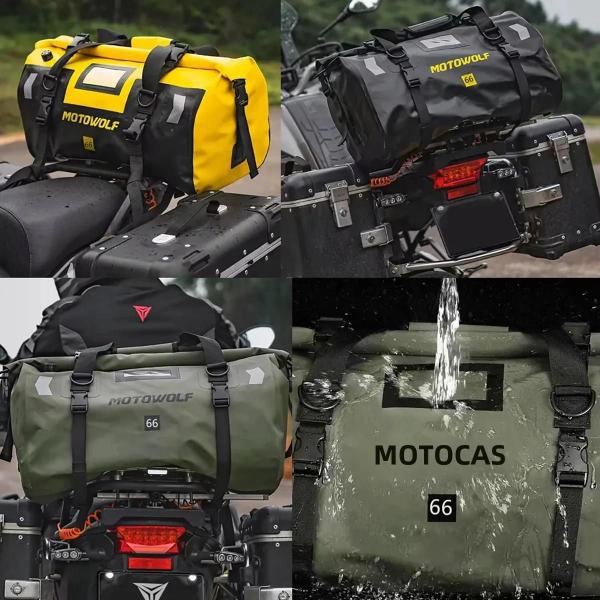 Imagem de Bolsa Traseira Universal para Motocicleta - 66L à Prova D'Água