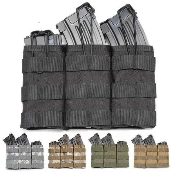 Imagem de Bolsa Tripla Para Revista M4 M16 Molle, Suporte Para Bolsa De Cintura, Caça Ao Ar Livre, Rifle Ar,