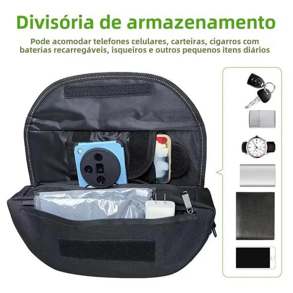 Imagem de Bolsa Universal Para Guidão De Motocicleta, Armazenamento De Telefone Com Tela Sensível Ao Toque