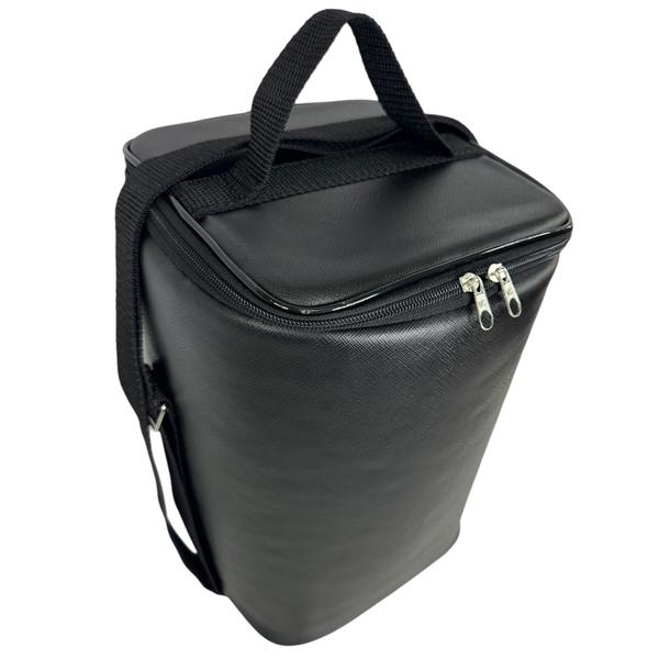 Imagem de Bolsa WINE BAG para Vinho Bebidas Térmica 4 Garrafas Ou 2 Taças  Pode Usar Gelo - BAG4 - PRETO