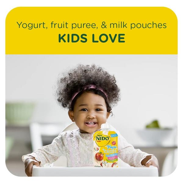 Imagem de Bolsas de comida para bebês Nestlé Nido Toddler Yogurt Leite de pêssego 100ml