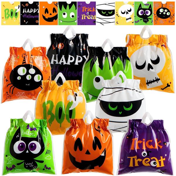 Imagem de Bolsas de guloseimas JOYIN Halloween com cordão 108 unidades e 9 designs