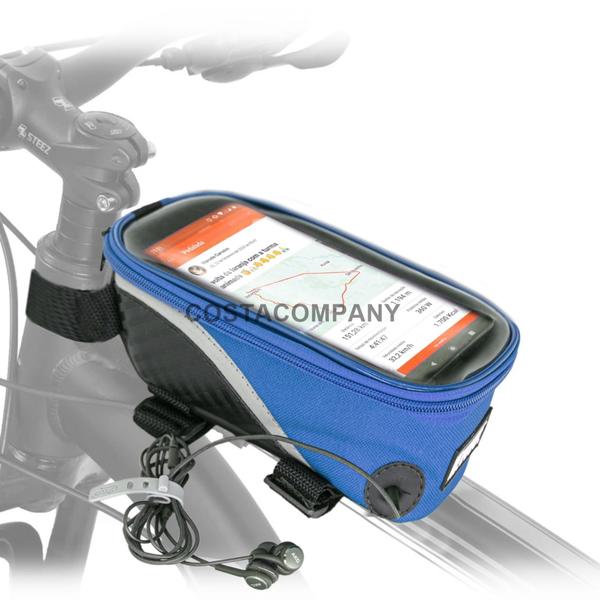 Imagem de Bolsinha Porta Celular para Bike Suporte quadro Para Bicicleta