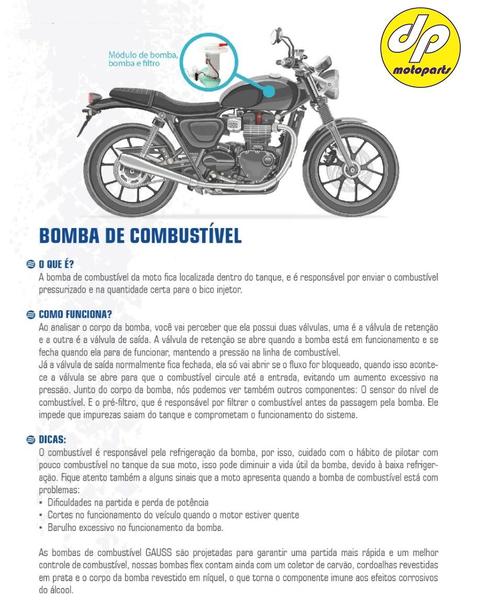 Imagem de Bomba Combustivel Honda Pcx 150 2016 a 2018 Gasolina