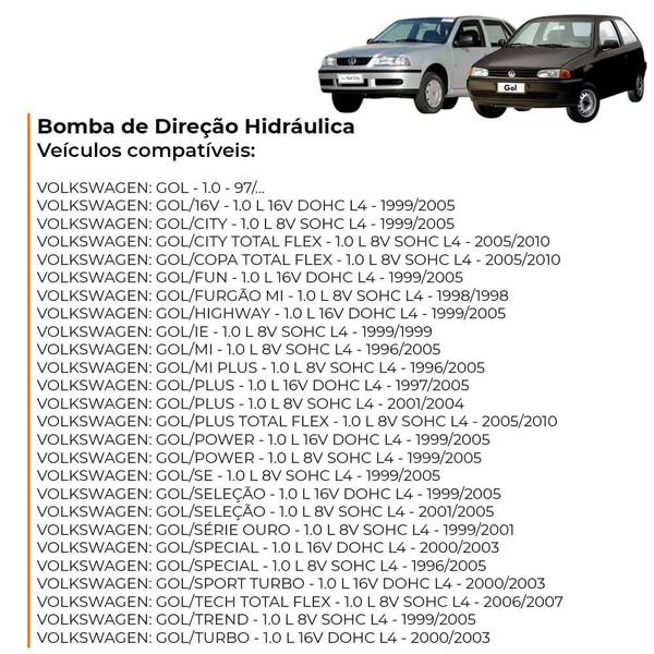 Imagem de Bomba da Direção Hidráulica Volkswagen Gol Parati 1.0 97/07 - Indisa