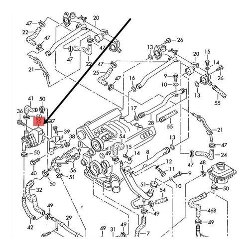 Imagem de Bomba de agua auxiliar elétrica audi a4 a6 r8 rs6 vw passat 1995 á 2015 plug vw lateral de 2 pinos