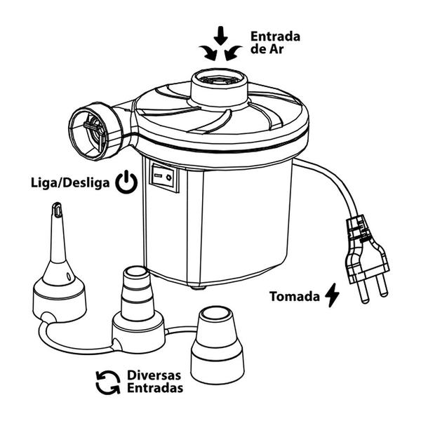 Imagem de Bomba de Ar Elétrica Air Pump Vg Plus