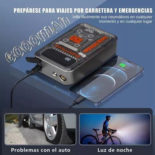 Imagem de Bomba de ar elétrica portátil Skululu 6000mAh para pneus