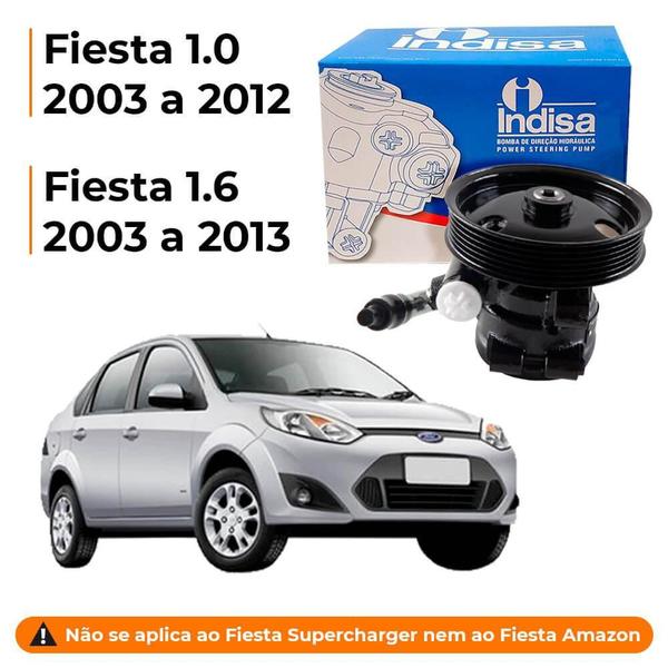 Imagem de Bomba de Direção Hidráulica Ford Ecosport Fiesta Motor Zetec Rocan - Indisa