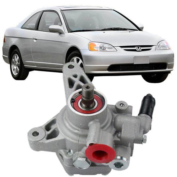 Imagem de Bomba de Direcao Hidraulica Honda Civic 1.7 16V de 2001 a 2006 56110-pla-033