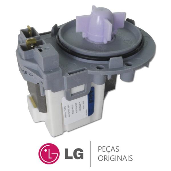 Imagem de Bomba de Drenagem 220V RT021900 EAU61383504 Lavadora e Lava e Seca LG WD-1403FDA, WD-1409FDA