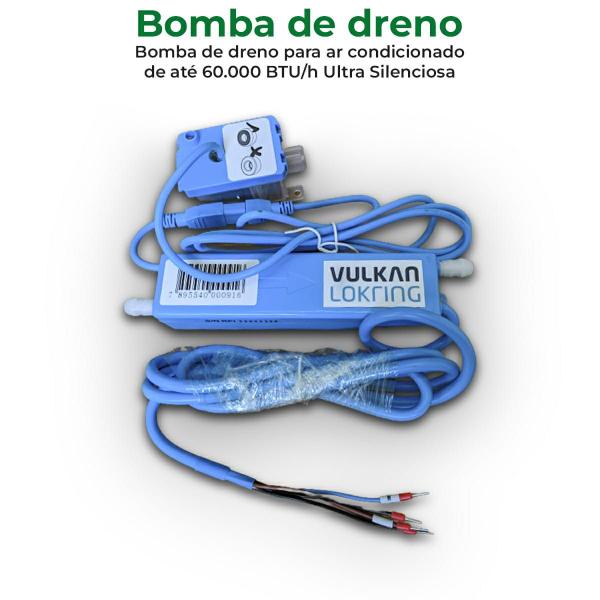 Imagem de Bomba De Dreno Condensação Ar Até 60.000 Btus 24l/h Vulkan ar condicionado Envio Imediato