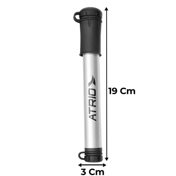 Imagem de Bomba De Encher Pneu Compacta De Alumínio Pequena Mão Portátil Bicicleta Mini Bombinha Manual Ar Bike