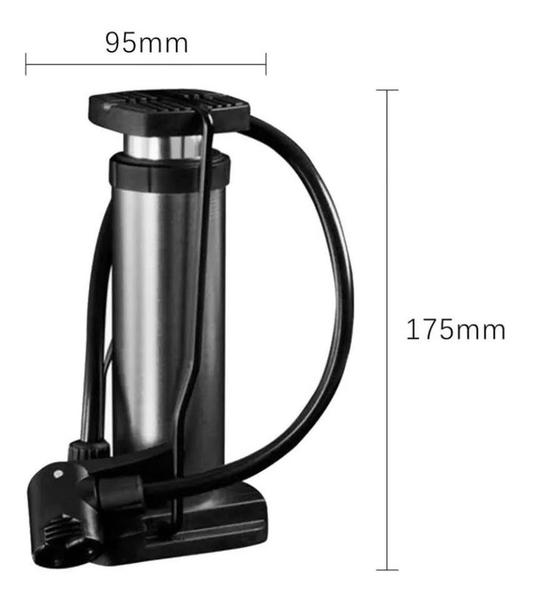 Imagem de Bomba de inflação com pé para bolas de bicicleta e motocicleta