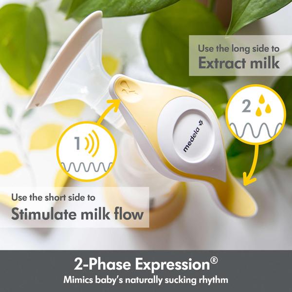 Imagem de Bomba de mama Medela Harmony Manual com frasco Flex Shields de 150 ml