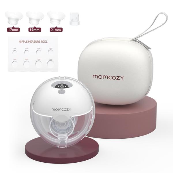 Imagem de Bomba de mama Momcozy M5 wearable Baby Mouth 280-300mmHg