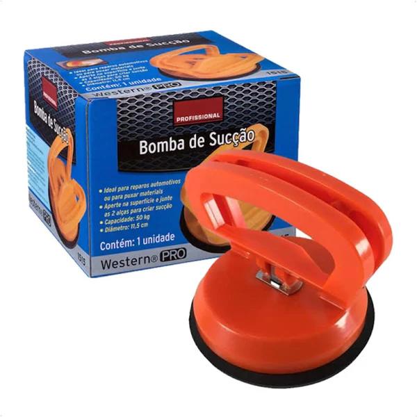 Imagem de Bomba de Sucção com Ventosa - Capacidade 50Kg - Ideal para reparos em gerais - Western Profissional