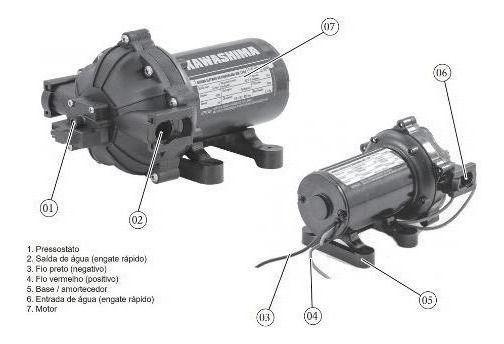 Imagem de Bomba Diafragma Elétrica Bw1194 12v 19/lM Pulverização