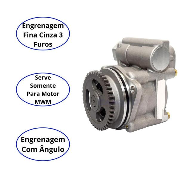 Imagem de Bomba Direção Hidráulica F250 F350 F4000 Motor MWM 1997-2008