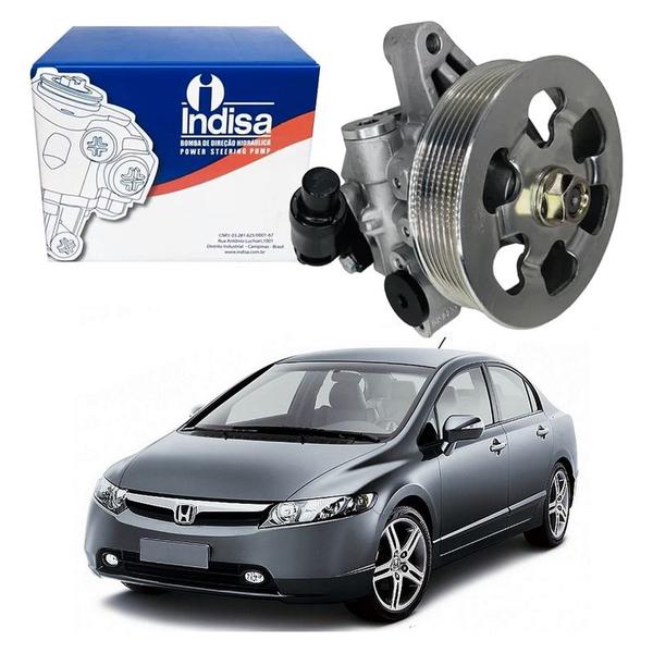 Imagem de Bomba Direção Hidraulica Indisa Honda Civic 1.8 2007 A 2011