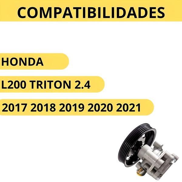 Imagem de Bomba Direção Hidraulica Mitsubishi L200 Triton 2007 A 2021