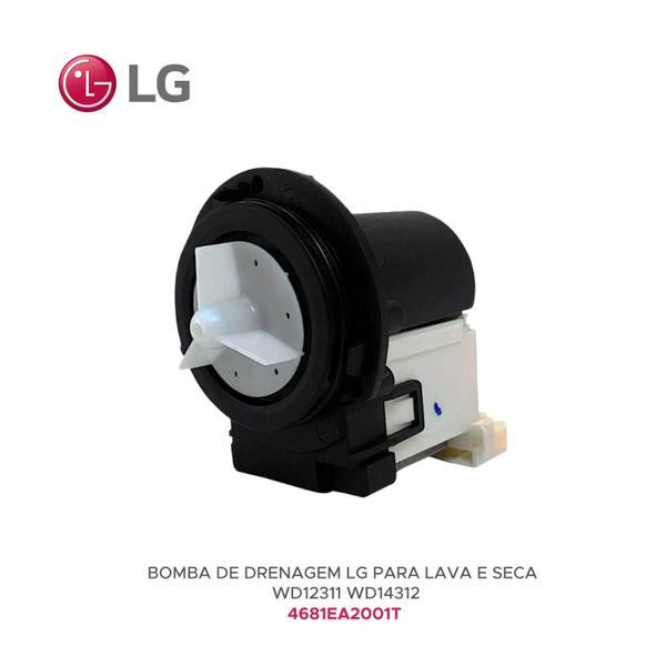 Imagem de Bomba Drenagem 110v LG Original wd12311 wd14312 4681EA2001T