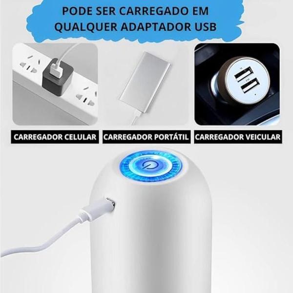 Imagem de Bomba Elétrica Galão Universal Com Carregamento Usb Garrafão