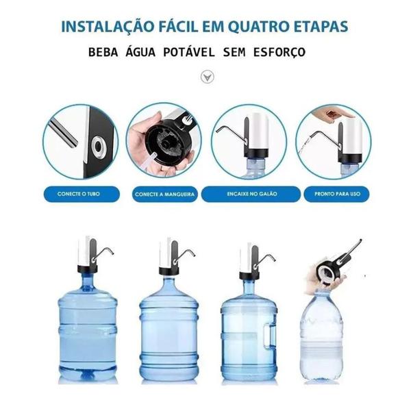 Imagem de Bomba Elétrica para Garrafão Recarregável Usb Wincy